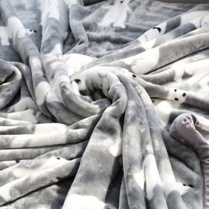 [리앤데코]밍크 북극곰 극세사 담요 대형150x200cm