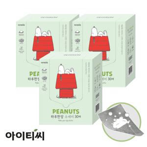 피너츠 스누피 하루한장 일회용 수세미(30매)X3박스