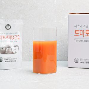 [김재식헬스푸드] 토마토 사과 당근즙 100ml x 30팩(총1박스)