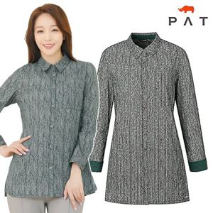 [PAT 여성] 면아사 가하학 아우터형 셔츠_1H41537