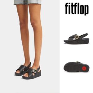 핏플랍 FITFLOP (FFSO4E115BK) 24SS 루루 크리스탈 버클 레더 블랙 여성 샌들