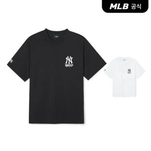 [MLB] 베이직 빅로고 기능성 오버핏 반팔 티셔츠 (2COLOR)