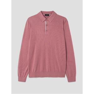 [갤럭시] [Prestige] 실크 폴로 스웨터  핑크 (GA3251P017)