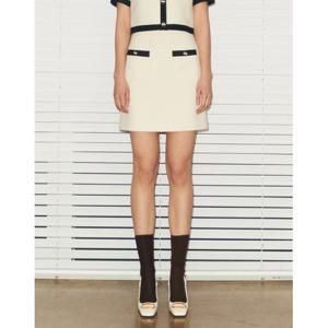 질스튜어트 뉴욕 여성 23SS EXCLUSIVE SET UP OFFICE Ivory Combi Mini Skirt JSSK3B901OW