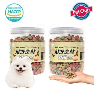 펫클럽 벨버드 시간순삭 황태큐브 1kg+1kg 애견간식