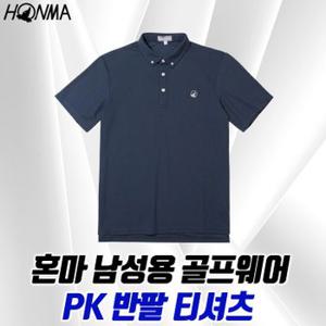 혼마 남성용 골프웨어 PK 카라 티셔츠 피케 반팔 티셔츠