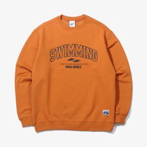 남자 오렌지 스위밍 그래픽 오버핏 맨투맨 티셔츠 / 프로스펙스 남성 긴팔티셔츠 PW3MT22X122