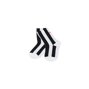 Vertical Stripe Middle Socks_Navy