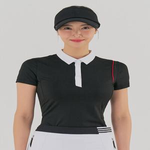 [테일러메이드] 여성 배색 카라 반팔 티셔츠 TWTYM6152-199