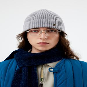 Roundel earflap beanie_Grey