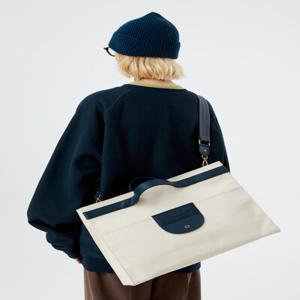 Oversized canvas bag_Cream