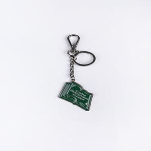 Vintage book Keyring_Green