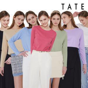 [TATE] 테이트 24SS 여성 오가닉 코튼 100% 스프링 컬러팝  티 컬렉션 7종