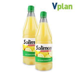 [브이플랜] 솔리몬 스퀴즈드 레몬즙 2병 1.98L 레몬 물 원액 주스 차