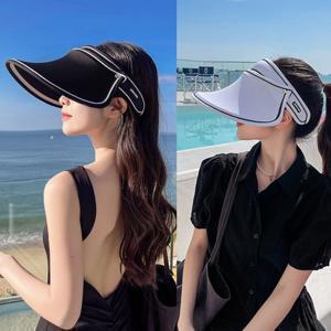 여성 여름 쿨 메쉬 자외선차단 썬캡 밀짚 모자 햇빛가리개