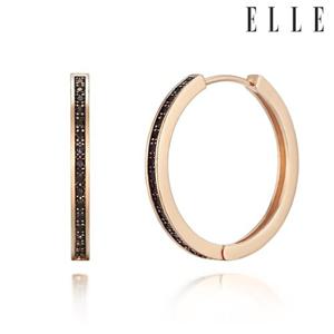 [엘르주얼리] 14K 블랙 원터치 귀걸이 (gold pin) ELGPEE296
