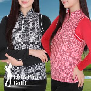 이지바이 베스트스윙 여성 봄 여름 소매 냉감 골프 기능성 긴팔 집업 스포츠 티셔츠(W5ST24)
