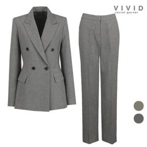 [비비드시크릿가너]VIVID SET 여성 정장자켓+정장팬츠 봄가을 세트