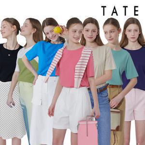 [런칭가 59,900원][TATE] 테이트 24SS 여성 오가닉 코튼 100% 썸머 크러쉬 티 컬렉션 7종