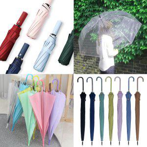 투명우산 돔우산 비닐우산 파스텔 장우산 대형 자동