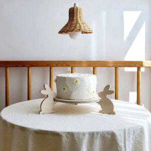 토끼 케이크 받침대 케잌 스탠드 접시 디저트 데코 북유럽 돌상 백일상 생일파티