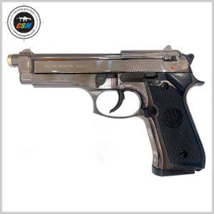 [아크로모형] 베레타 M92 FS 크롬 (메탈 슬라이드 에어코킹 핸드건 비비탄총)