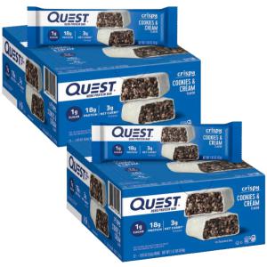 [Quest Nutrition] 히어로 프로틴 바 크리스피 쿠키 앤 크림 (12 개입), 2 세트