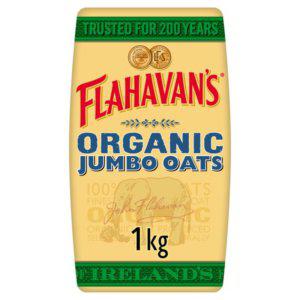 [영국발송] 3팩 플라하반 아이리쉬 오가닉 점보 오트밀 1kg Flahavan's Irish Organic Jumbo Oats