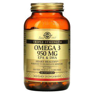솔가 오메가 3 950 mg 트리플 스트렝스 EPA DHA 100 소프트젤