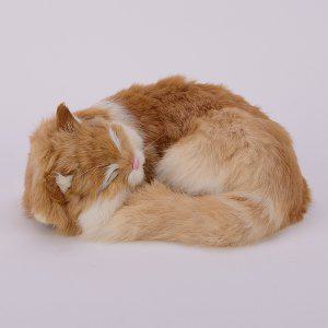 잠자는고양이 인형 모형 25cm 진짜같은 인테리어소품 자동차장식 동물 피규어 선물 촬영소품