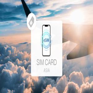 【25% 할인】 아시아 네트워크 카드 | 아시아 14개국, 일일 초고속 교통 eSIM(라오스, 캄보디아, 인도네시아, 싱가포르 여행 시 권장)