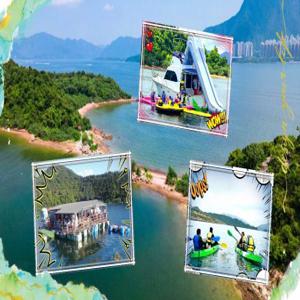 Sea Raft Fishing, Tombolo Tour & Enjoy Sea Yacht Slide, Canoe, SUP|홍콩 타이포마시차우 지오파크