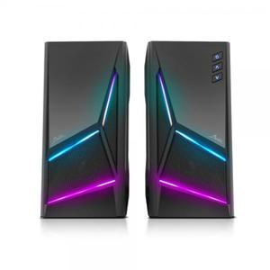 PC 스피커 USB 전원 RMS 5W 2채널 LED라이트