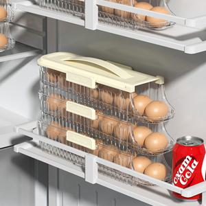 [쿠킹홈] 에그잇 자동 정리 24 구 계란 케이스 박스 트레이 보관함 달걀 정리함 용기