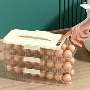 [쿠킹홈] 에그잇 자동 정리 48 구 계란 케이스 박스 트레이 보관함 달걀 정리함 용기