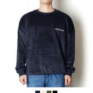 커플 시밀러룩 양털 맨투맨 남성 데일리 티셔츠