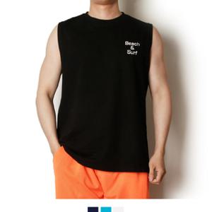비치 남자 나시 데일리 여름 민소매 티셔츠