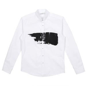 남자 셔츠 차이나카라 붓터치 셔츠 데일리 긴팔 남방