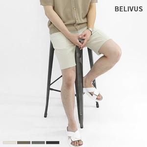 빌리버스 남성 반바지 여름 고밀도 팬츠 스판 슬랙스 BHL017