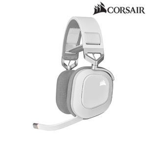 CORSAIR HS80 RGB WIRELESS 게이밍 헤드셋 (화이트)