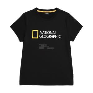 [내셔널지오그래픽]내셔널지오그래픽 N232WTS810 여성 로고 반팔 티셔츠 CARBON BLACK