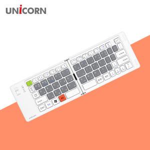 [유니콘]접이식 휴대용 미니 블루투스키보드 저소음 게이밍 사무실 펜타그래프 C타입 충전방식
