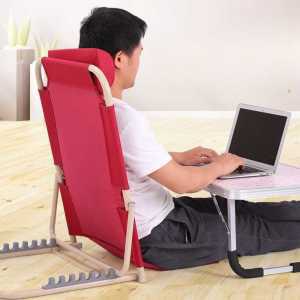 등받이 좌식의자 각도조절 접이식 침대 독서 의자 1인용 바닥의자
