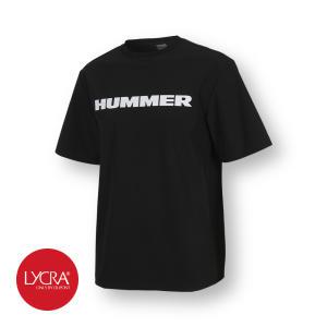 험머 남성 H3 스포츠 라이크라 링클프리 기능성 반팔 티셔츠 블랙