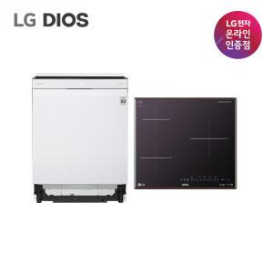 LG 디오스 식기세척기+전기레인지 DUB22WA+BEI3MQO