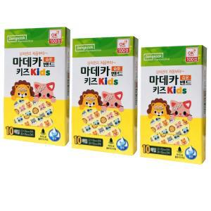 동국) 마데카 습윤밴드 키즈 (10매) x 3팩 캐릭터 하이드로콜로이드 방수