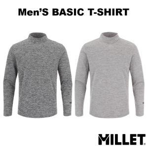 [밀레](대구신세계)MVQFT403[남성] 봄가을 슈드 하이넥 티셔츠(정상가: 75,000원)