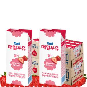 매일우유 멸균 딸기우유 200ml x 48팩_MC