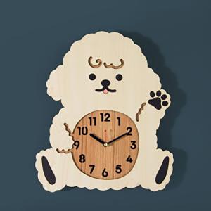 무소음 비숑 강아지 시계 캐릭터 디자인 어린이날 선물_MC