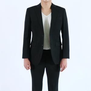 롤프 남성 남자 정장자켓 수트마이 슈트상의 양복 기본 무지 2버튼 블랙 검정 봄 가을 결혼식 면접 베이직